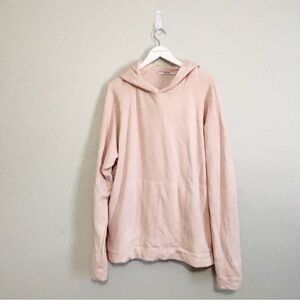 KATHARINE HAMNETT Women’s Pink Organic Cotton RICK Hoodie Made In Italy Size M